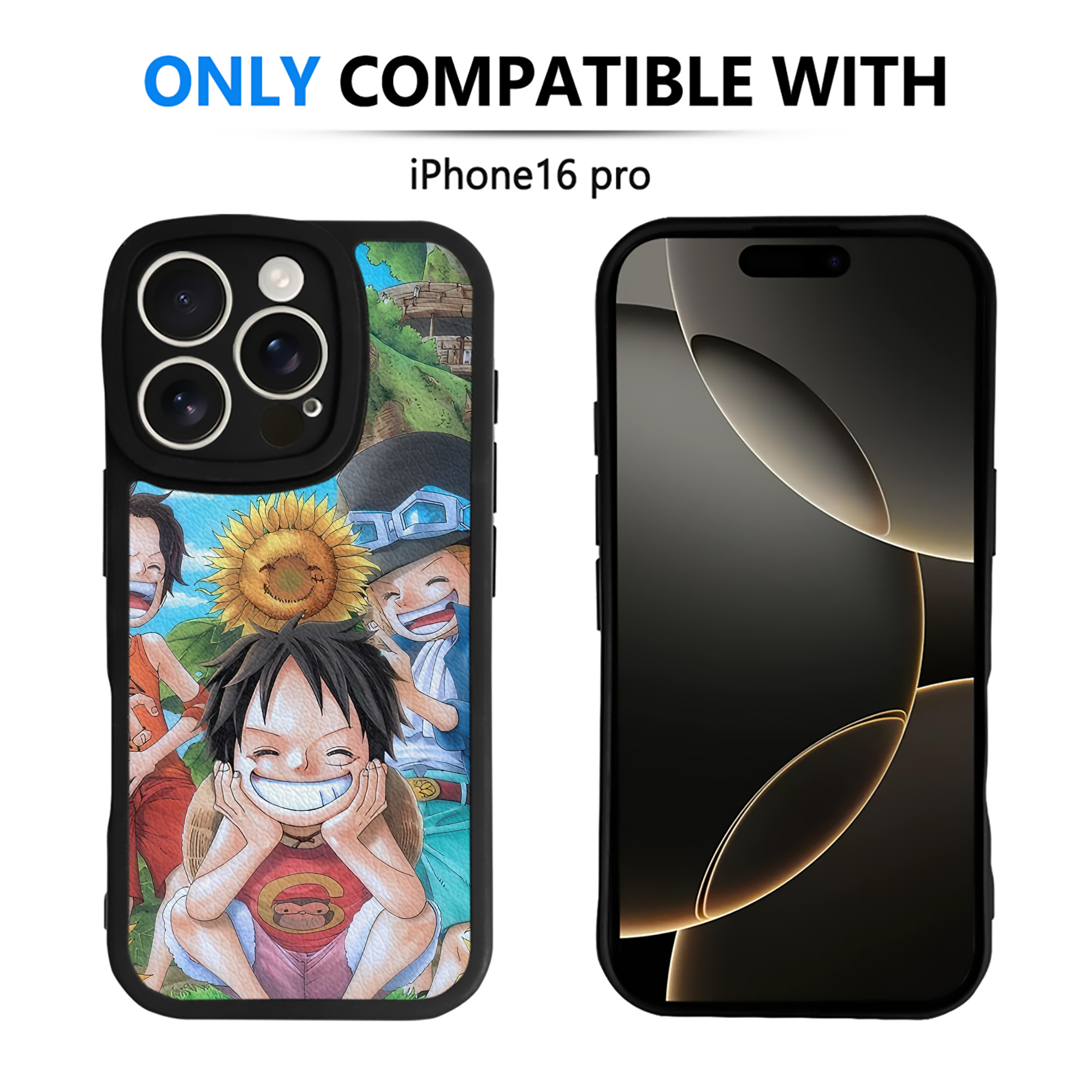（画像用） ワンピース ONE PIECE 【iPhone 16シリーズ対応】シリコンスマホケース（レザー調） 材質：シリコン